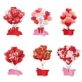 thumbnail image 1 of 3D Heart Balloon Centerpiece - Valentine's Day Table Toppers Decorations Set of 6, Wedding & Birthday Party Decor, DIY Crafts Supplies for Table Decorations, 1 of 6