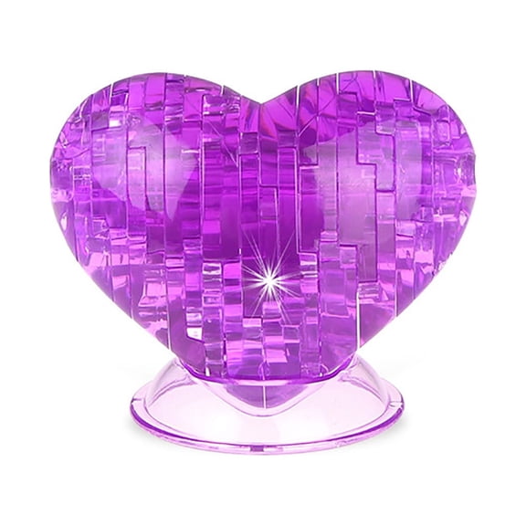 3D Heart Puzzle, Plastic Puzzle Brainteasers for Puzzlers Ages 16 and Up
