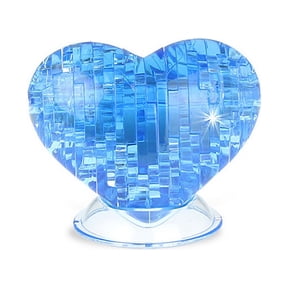3D Heart Puzzle, Plastic Puzzle Brainteasers for Puzzlers Ages 16 and Up