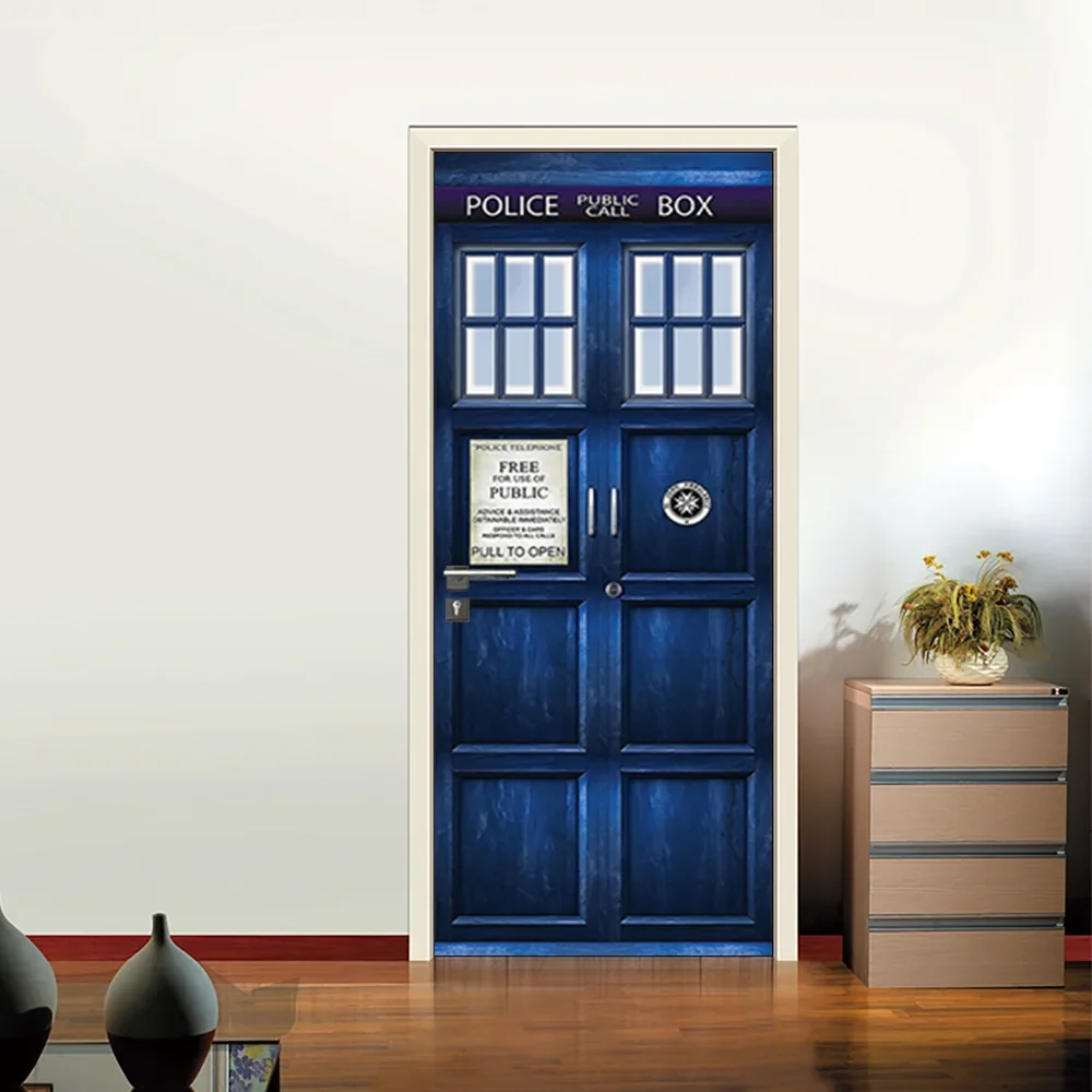 3D High Simulation Container Door Seriesr Stickers Wallpaper Industrial ...