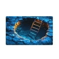 thumbnail image 1 of 3D Hole Optical Illusion Rug - Realistic Deep Pit Floor Mat with Dimensional Look Easy Clean Non-Slip Doormat for Family Playroom Office Room Porch Entrance and Indoor /Outdoor Ground Cover, 1 of 3