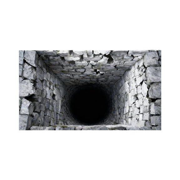3D Hole Rug Illusion, Visual Illusion Endless Abyss Pattern HD Printed Non-Slip Doormat, Optical Illusion Rug That Looks Like a Hole in The Ground, Funny Floor Mat, Fast-Drying Area Rug