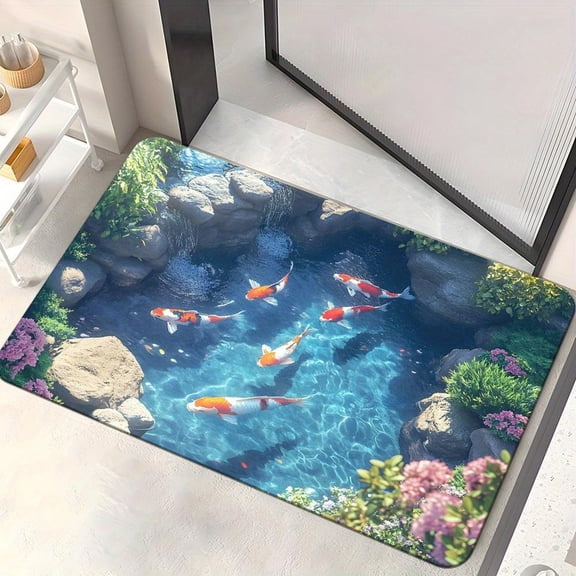 3D Hole Rug,Rugs That Look Like a Hole,Dog Gets Scared of 3D Carpet, Optical Illusion Rugs,Funny Carpet to Prank for Holiday Entryway Living Room Front Door Bedroom