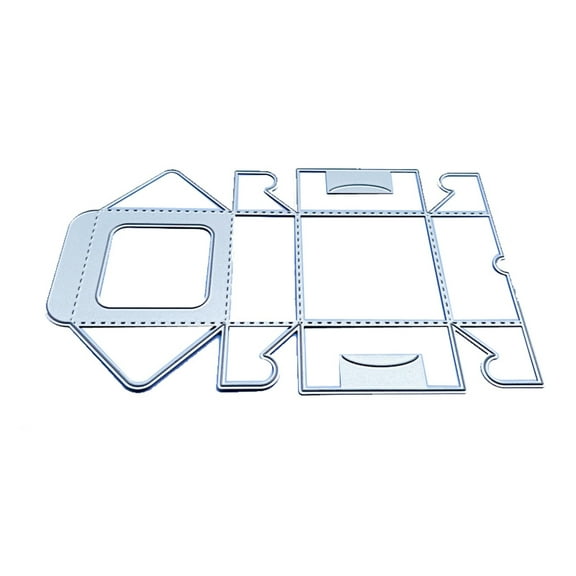 3D Hollow Square Candy Box Metal Cutting Dies Stencil DIY Embossing Template