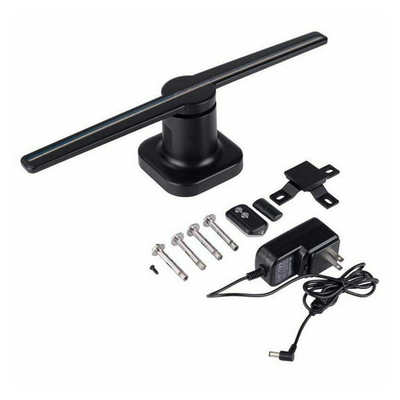 3D Hologram, 3D Holographic Advertising Machine 42 Cm Rotating Display LED Projection Fan Screen Party decorations revolving imagination Ideal Advertising Tool