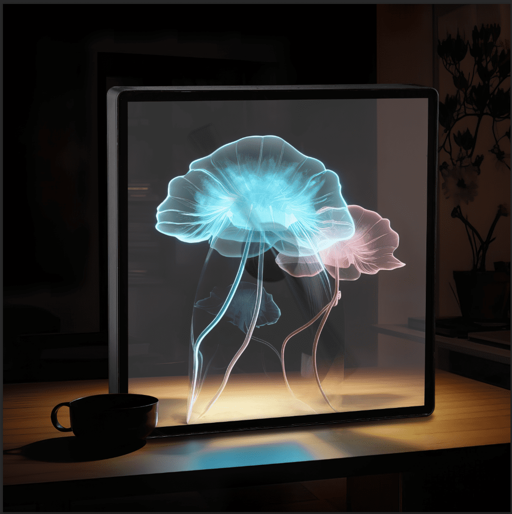 3D Hologram Fan, 16.1 Inch 3D Hologram Projector Advertising Display ...