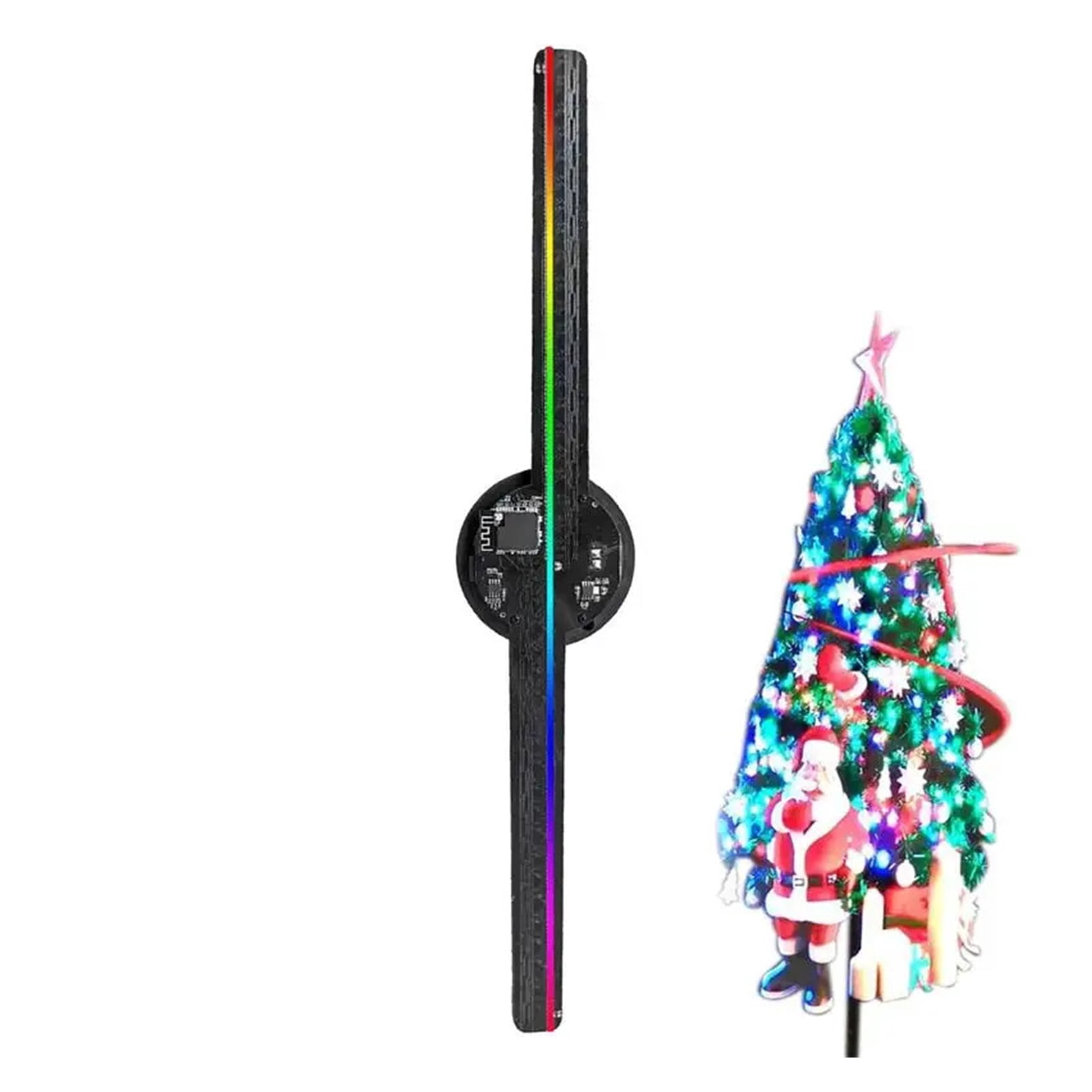 3D Hologram Fan 16.5in Projector with 224 LED Lights Beads for Business Stores Bars Party
