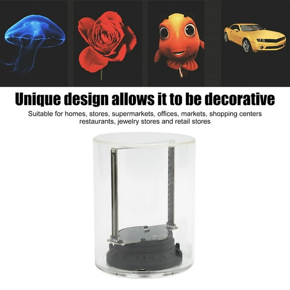 3D Hologram Fan 160 LED Built In 32GB Memory Card APP WiFi Control Holographic Display With Clear Cover 3.9inch 100240V