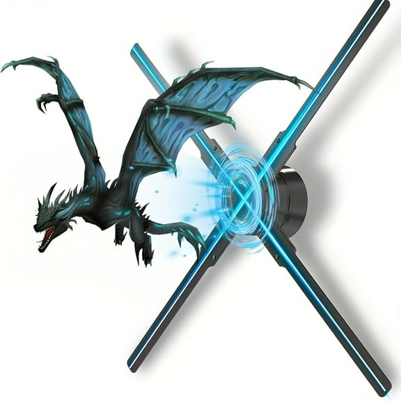 3D Hologram Fan, 52cm 3D Hologram Projector HD LED ResolutionAdvertising Display with Remote for Business, Bar, Halloween