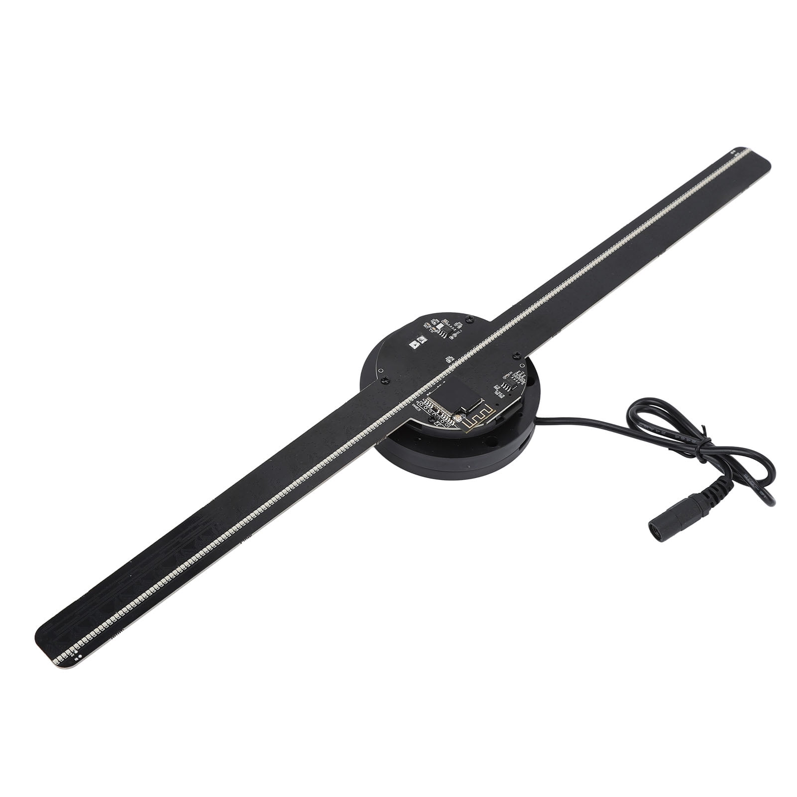 3D Hologram Fan Advertising Display Projector, 2 Leaves 224LEDs Light Naked Eye Holographic Video Advertising Projector, LED Video Projector With 16GB Memory Card For Store Shop