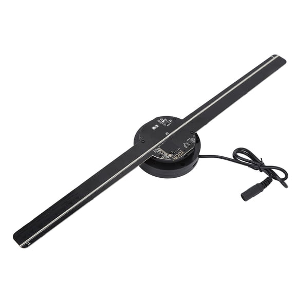 3D Hologram Fan Advertising Display Projector, 2 Leaves 224LEDs Light Naked Eye Holographic Video Advertising Projector, LED Video Projector With 16GB Memory Card For Store Shop