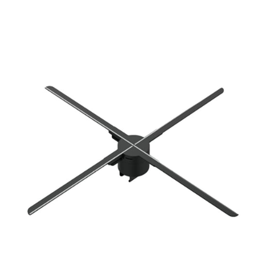 3D Hologram, Holographic Advertising Machine 3D Stereo Dynamic High-definition Naked Eye Projection Led Fan Light Splicing Screen 65cm Ideal Advertising Tool