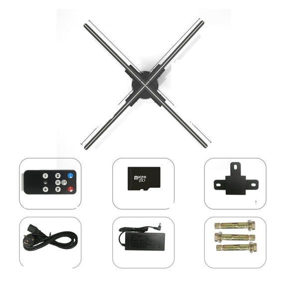 3D Holographic Fan Projector Holographic Imaging Lamp Wifi Led Sign Holographic Lamp Support Images And Video ,Versatile And Practical