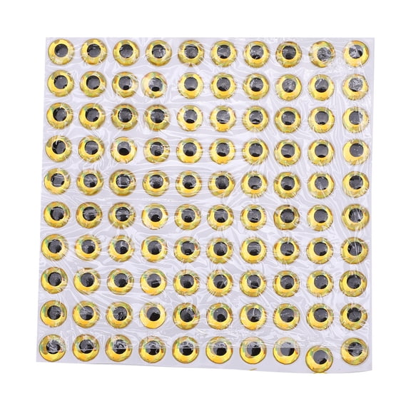 3D Holographic Fishing Eyes, 100 Pack, 8mm <span Style="background:red"></span> Fisheye Stickers For Lures Crafts