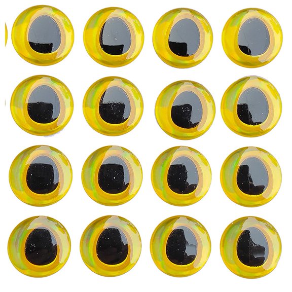 3D-Holographic Fishing Lure Eyes For Fly Tying Stickers 6mm, 8mm, 10mm, 12mm