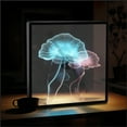 thumbnail image 1 of 3D Holographic Projector, Naked-Eye 3D Projection Light w/ Frame Dynamic Decorative Painting, 3D Wall Light, Creative Wall Decor Night Light, Window Decorations, Christmas Decorations, Holiday Gifts, 1 of 9
