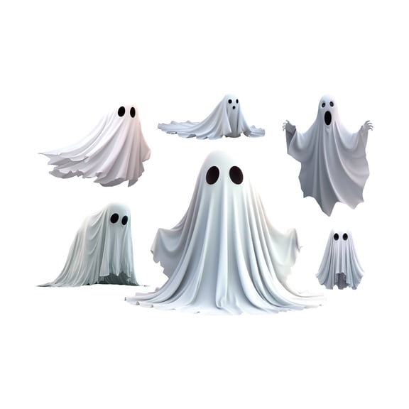 3D Horror Ghost Wall Decals Removable PVC Stickers for Living Room Halloween Party Home Decoration Self Adhesive Design
