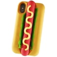 thumbnail image 1 of 3D Hot Dog Case Compatible with iPhone 11 Pro, Creative Cool Fun Cartoon Hamburger Soft Silicone Case Rubber Bumper Protection Cover (Hot Dog, iPhone 11 Pro), 1 of 14