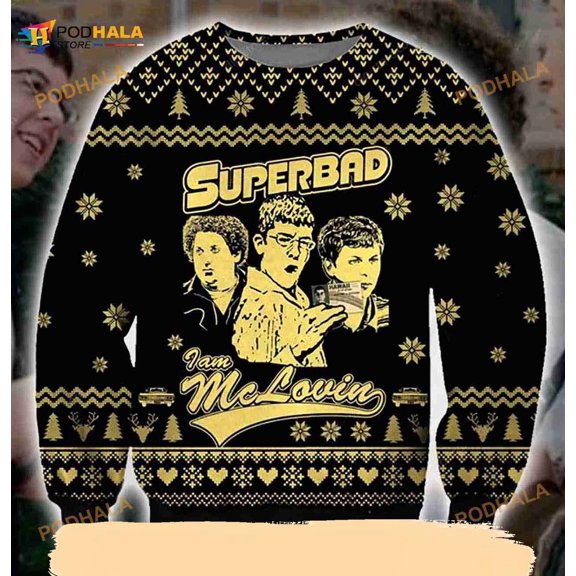 3D I Am Mclovin Superbad 3D Christmas Funny Ugly Sweater