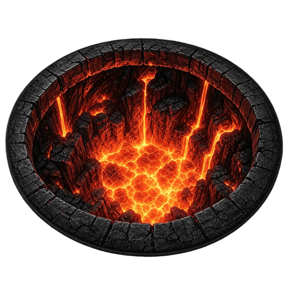 3D Illusion Halloween Round Mat , Rug with Non-Slip Backing,Soft Visual Effect Door Mat for Living Room Indoor Decor G