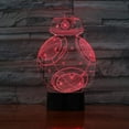 3D Illusion Night Light LED Desk Table Lamp 7 Colors Changing LED Lamps