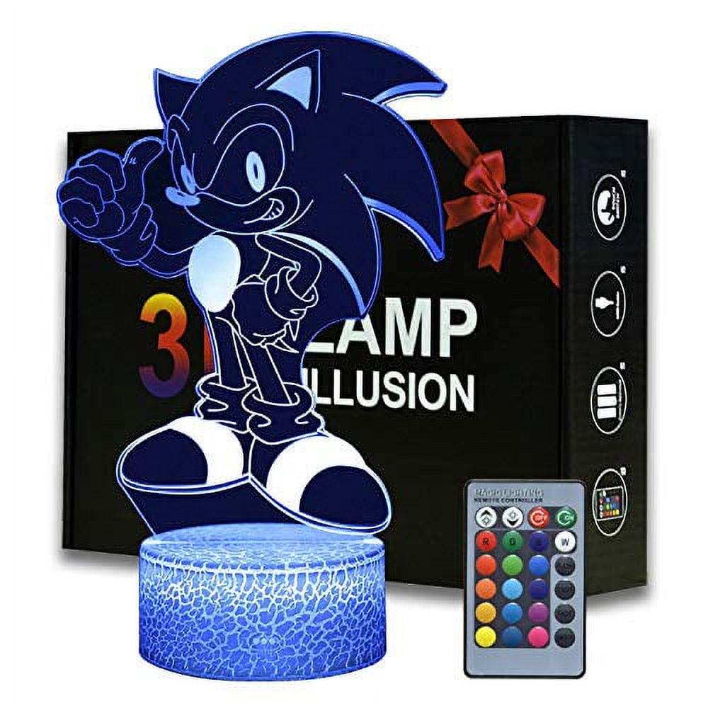 Cartoon Sonic Series Creative 3D Light LED Night Light lampada da scrivania  per visione da comodino regalo squisito - AliExpress