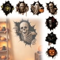 thumbnail image 1 of 3D Illusion Witch Wall Sticker, Spooky Green Face Breaking Through Wall, Peel and Stick Halloween Party Decoration for Indoor Home, Witch, 1 Pack, 1 of 4