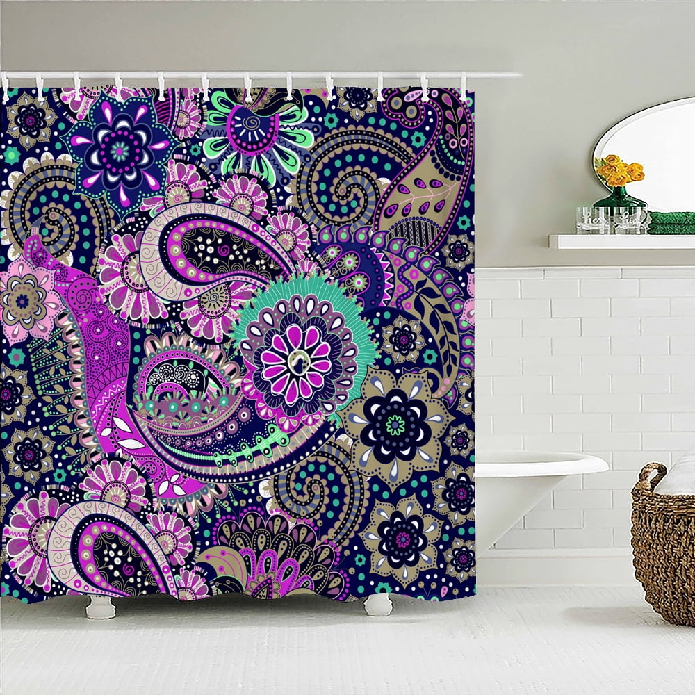 3D Indian Bohemia Print Shower Curtain With Nordic Style Bohemian style ...