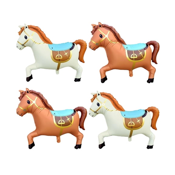 3D Inflatable Horse Party Decoration,58 Inch Giant Animal Standing Horse Balloon Western Cowboy Themed Party Supplies,Nude Horse for Cowboy Rodeo,Noble Horses Themed Decoration