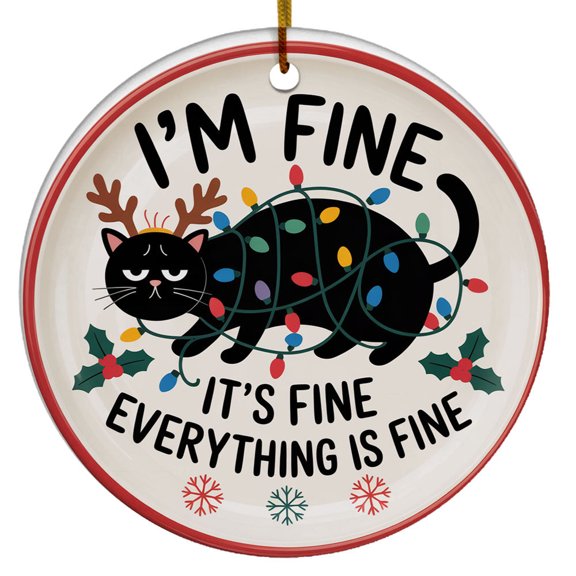 3D Inflated This Is As Merry As I Get Christmas Ornaments, Puffy Christmas Round, Christmas Decorations Outdoor, Christmas Birthday Gifts For Grandma