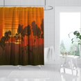 3D Ink Painting Art Shower Curtains Waterproof Fabric Cloth Bathroom