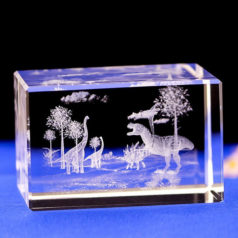 3D Inner Carved Sea Animal Glass Ornaments for Home Office Desktop ...