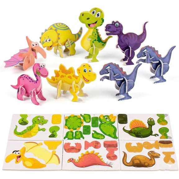 3D Insect Paper Assembly Model Kit - 25 Piece Snap Fit Jungle Creature Set, Jigsaw Puzzle Set