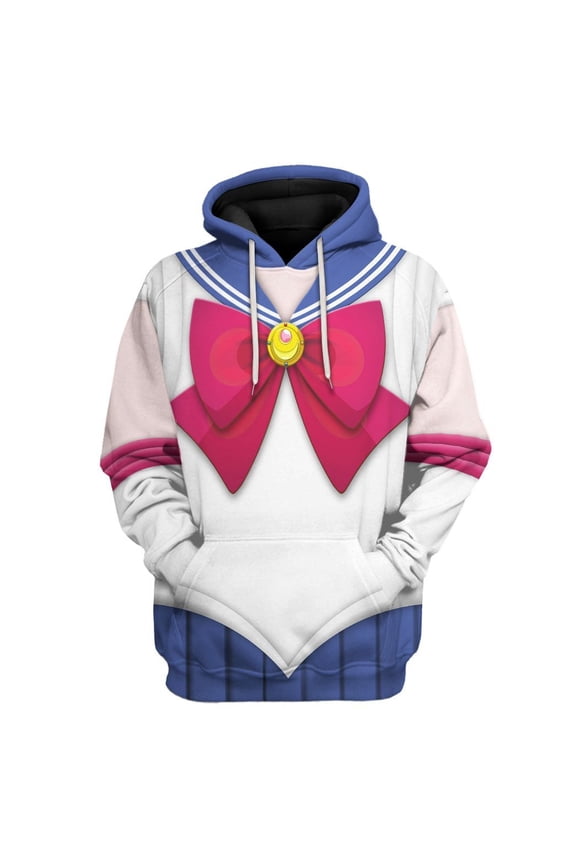 3D Inspired Sailor Hoodies For Girls Women