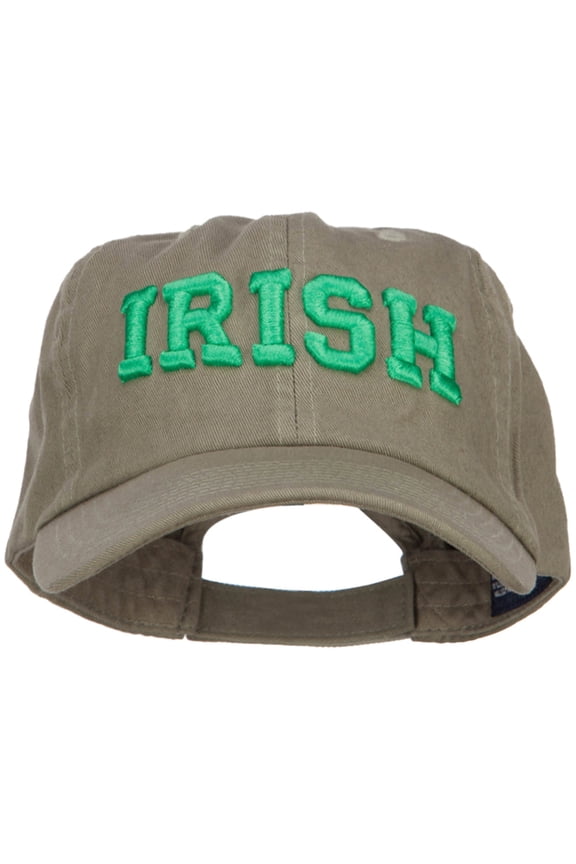 3D Irish Embroidered Low Profile Cap - Olive OSFM