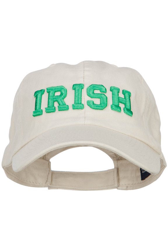 3D Irish Embroidered Low Profile Cap - Putty OSFM
