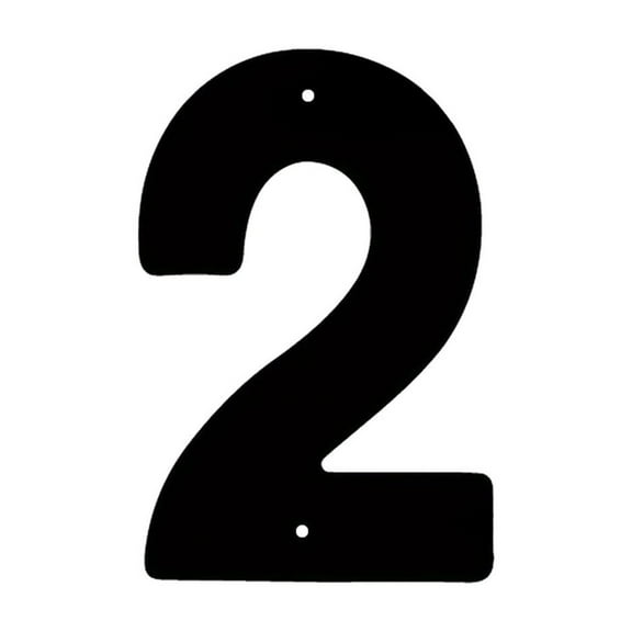 3D Iron Art House Number Sign, Simple Screw-Mounted Home Address Plaque for Outdoor Display, 4"x6"