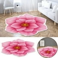 thumbnail image 1 of 3D Irregular Flower Ground Mat With A Diameter Of 60Cm Crystal Velvet - 1X Floor Mat, 1 of 5