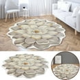 thumbnail image 1 of 3D Irregular Flower Ground Mat With A Diameter Of 60Cm Crystal Velvet - 1X Floor Mat, 1 of 5