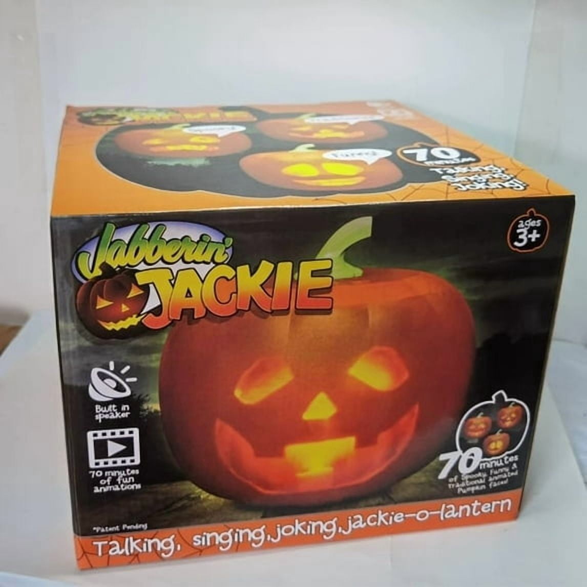 Talking Jack 3D Jabberin’ Jack Talking Animated Pumpkin with Built-In Projector ...