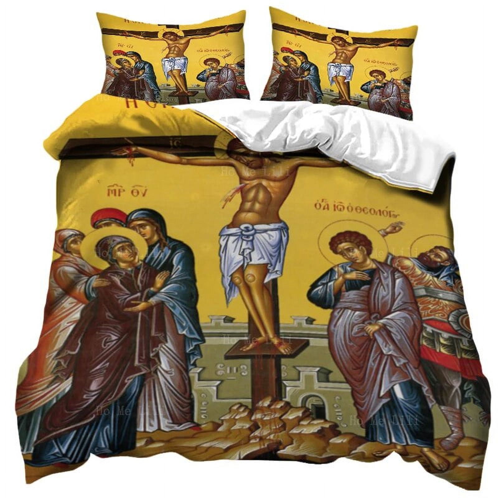 3D Jesus Duvet Cover Christian Sacred Jesus Bedding Set God Bless You