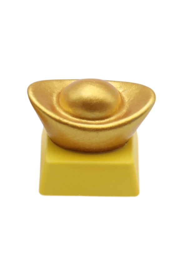3D Keycap Fun and Durability Golden/Silver Dollar Shape for Mechanical Keyboards with Crossed Slot Easy Removal