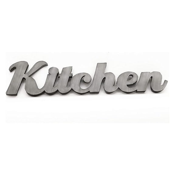 3D Kitchen Cutout Lettering Metal Wall Sign Decor,Distressed Farmhouse Decor for Kitchen, Restaurant Metal Wall Hanging Sign Decor