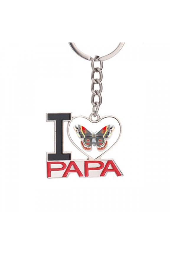 3D Kite  in Chinese Style Keychain Metal Keyring Holder Love PAPA Father