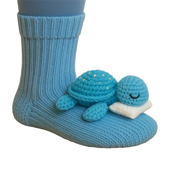 3D Knit Animal Socks, Animal Socks, Funny Warm and Soft Long Stocking Stuffers Sock, Fun & Adorable Christmas Gift, 1 Pair, Style-l