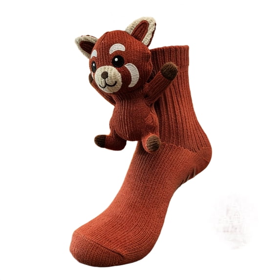 3D Knit Animal Socks - Cozy Winter Socks With Cute Plush Animal Designs, Christmas Gifts For Kids & Adults