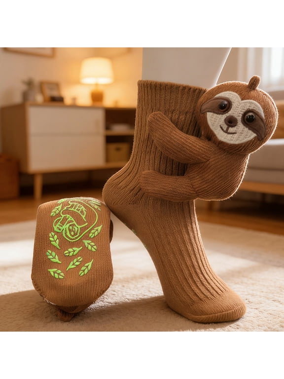 3D Knit Animal Socks - Cozy Winter Socks With Cute Plush Animal Designs, Christmas Gifts For Kids