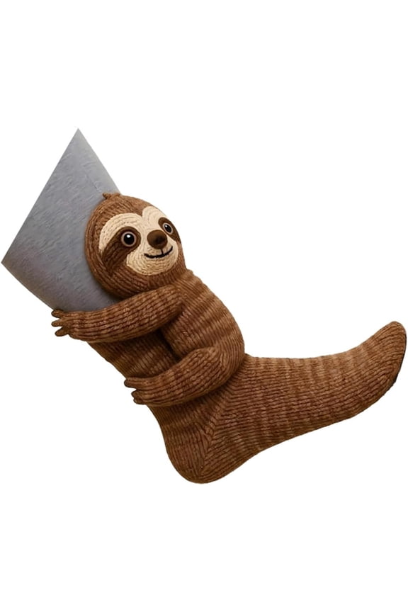 3D Knitted Animal Socks, Plush Animal Socks, Interesting Gift Ideas, A Good Choice for Yourself, Friends, Lover and Family (Sloth #03)