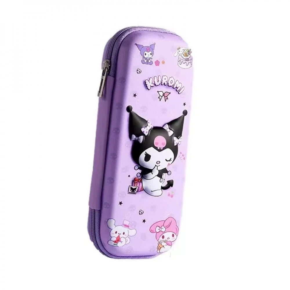 3D Kuromi Melody Cinnamoroll Pencil Case Cartoon Large Capacity 3D Kuromi Melody Cinnamoroll Pencil Case Cartoon Large Capacity
