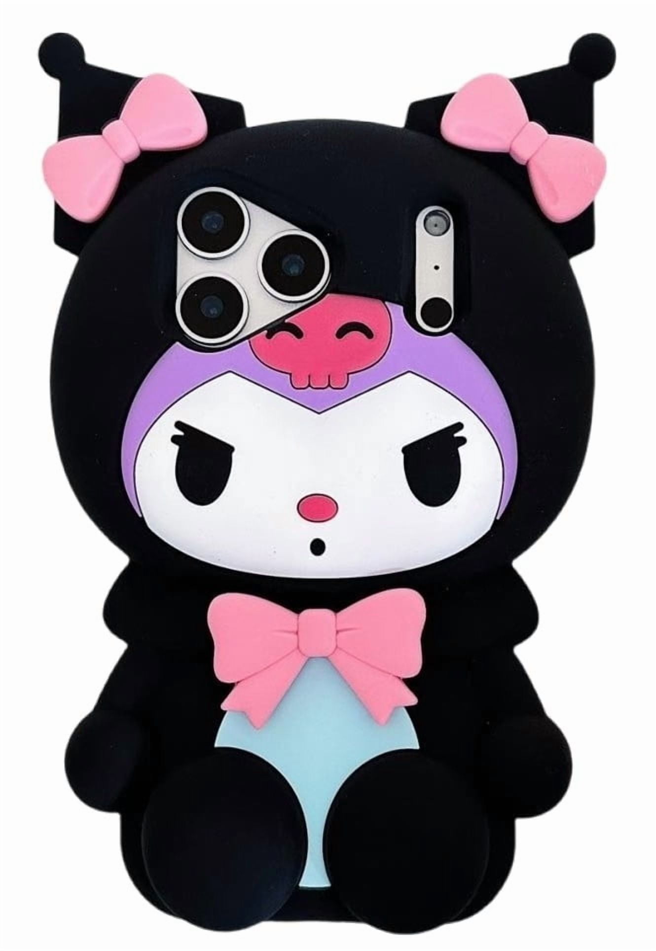 3D Kuromi Phone Case for iPhone 17 Pro Max 16 Plus 15 14 13, Cute